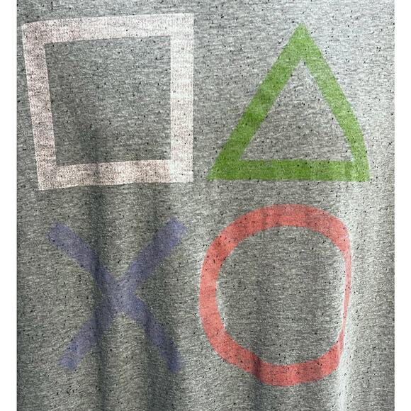 PlayStation Controller Button Symbols Gray T-Shirt Size 2XL - Picture 2 of 8